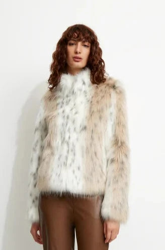 Unreal Fur - Wild Dream Snow Leopard Faux Fur Jacket