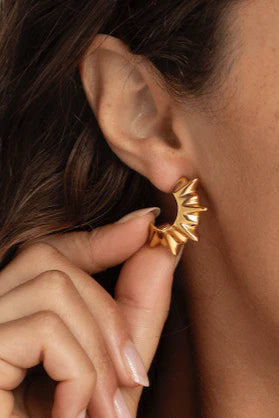 1975 Collection - Spike Gold Earrings