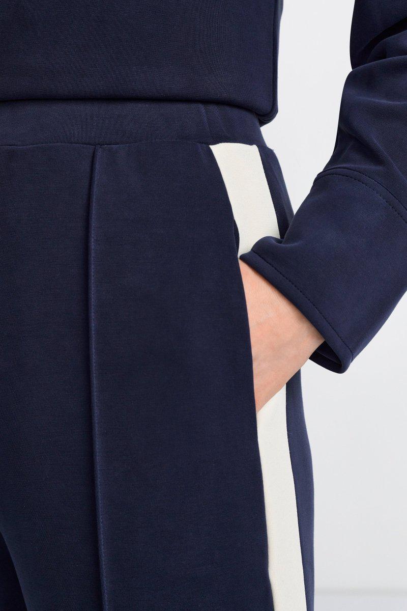 Rich & Royal - Peached Side Stripe Wide Pant
