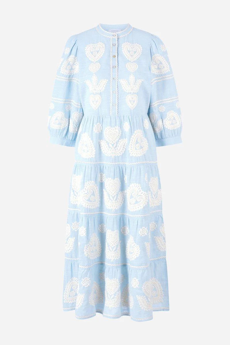 Rich & Royal - Heart Embroidered Maxi Dress