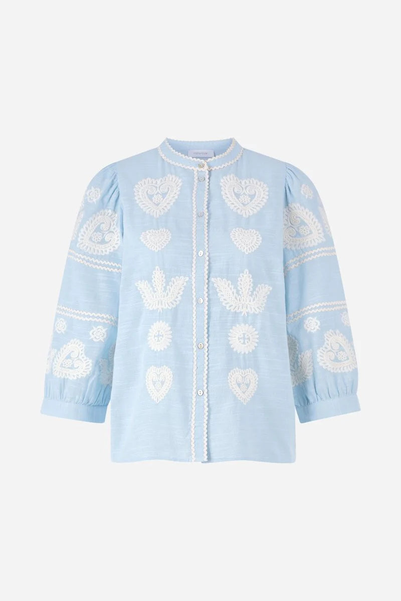 Rich & Royal - Heart Embroidered Shirt