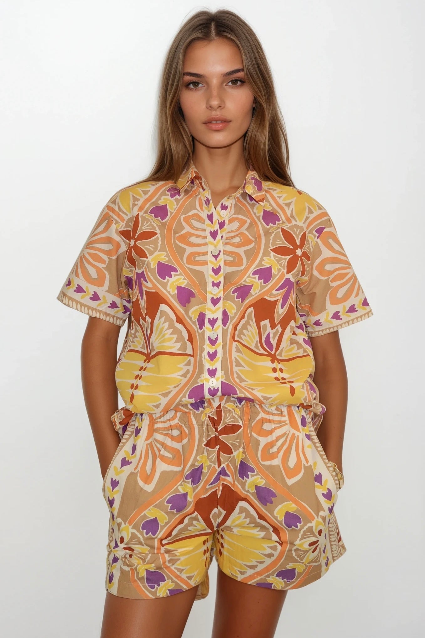 Louizon - Sikamore Short Sleeve Shirt - Palma Beige