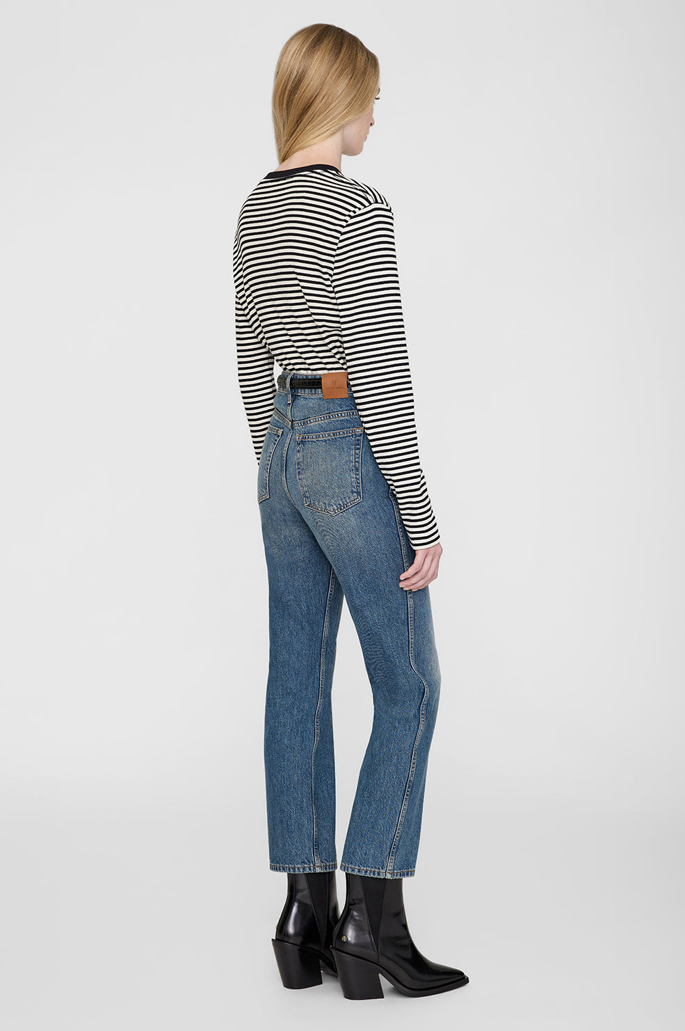 Anine Bing - Alessia Stripe Long Sleeve Top