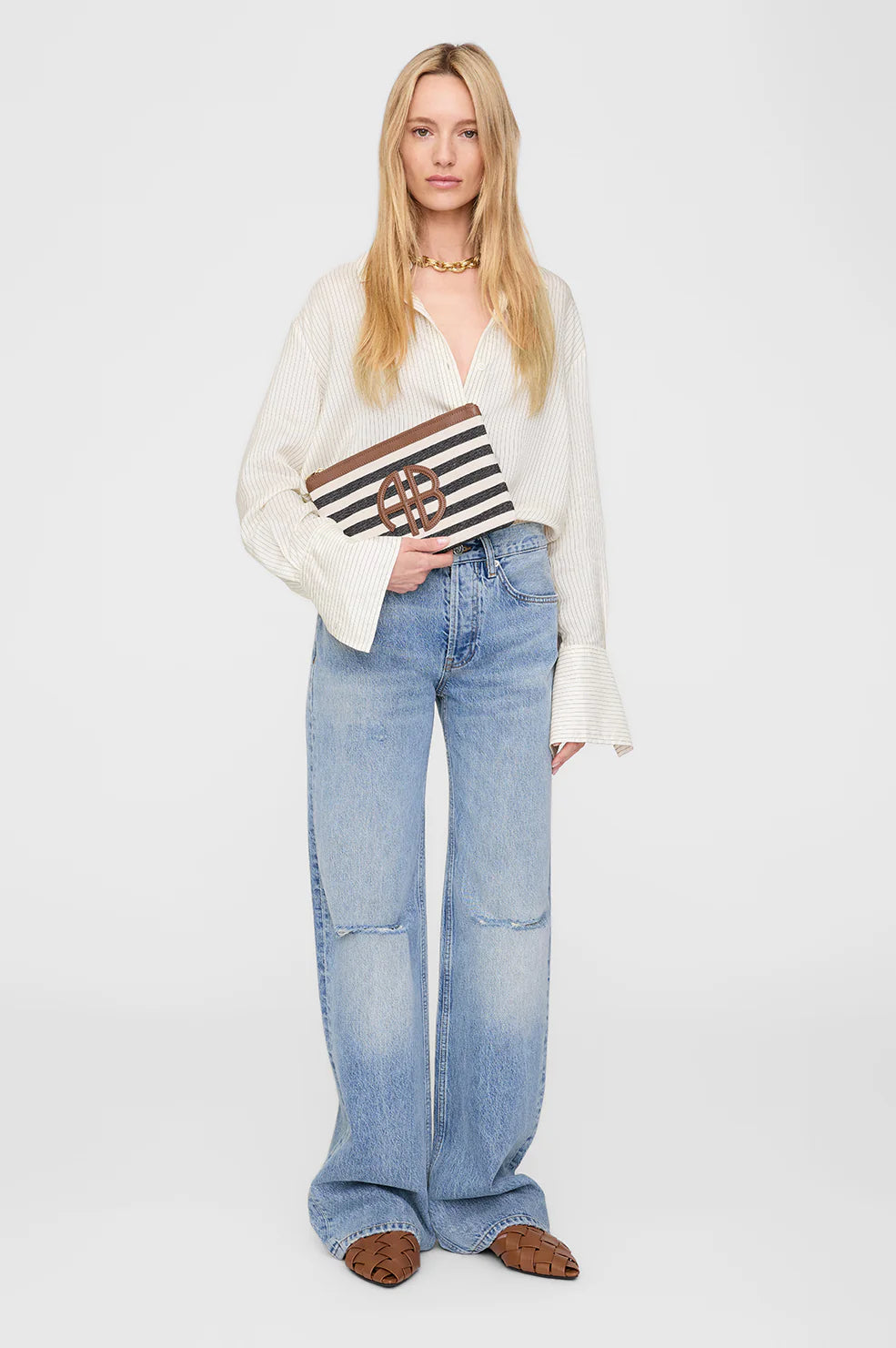 Anine Bing - Lili Stripe Pouch