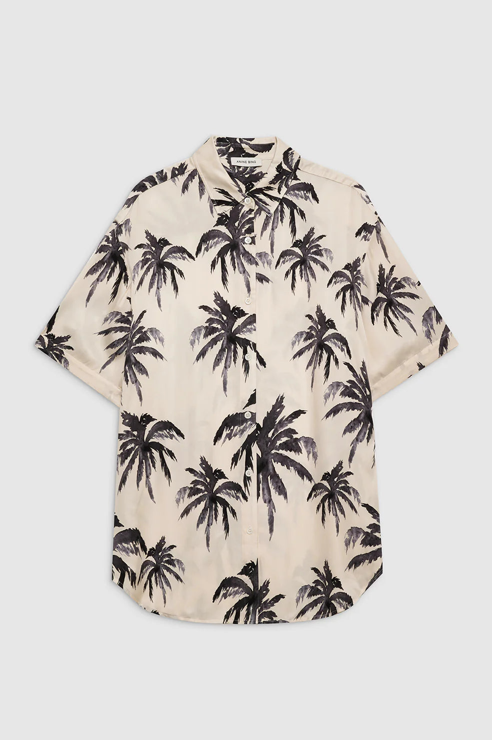 Anine Bing - Tristan Palm Short Sleeve Shirt