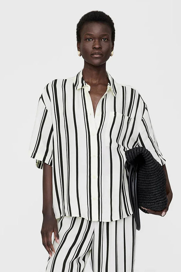 Anine Bing - Coco Monogram Stripe Shirt