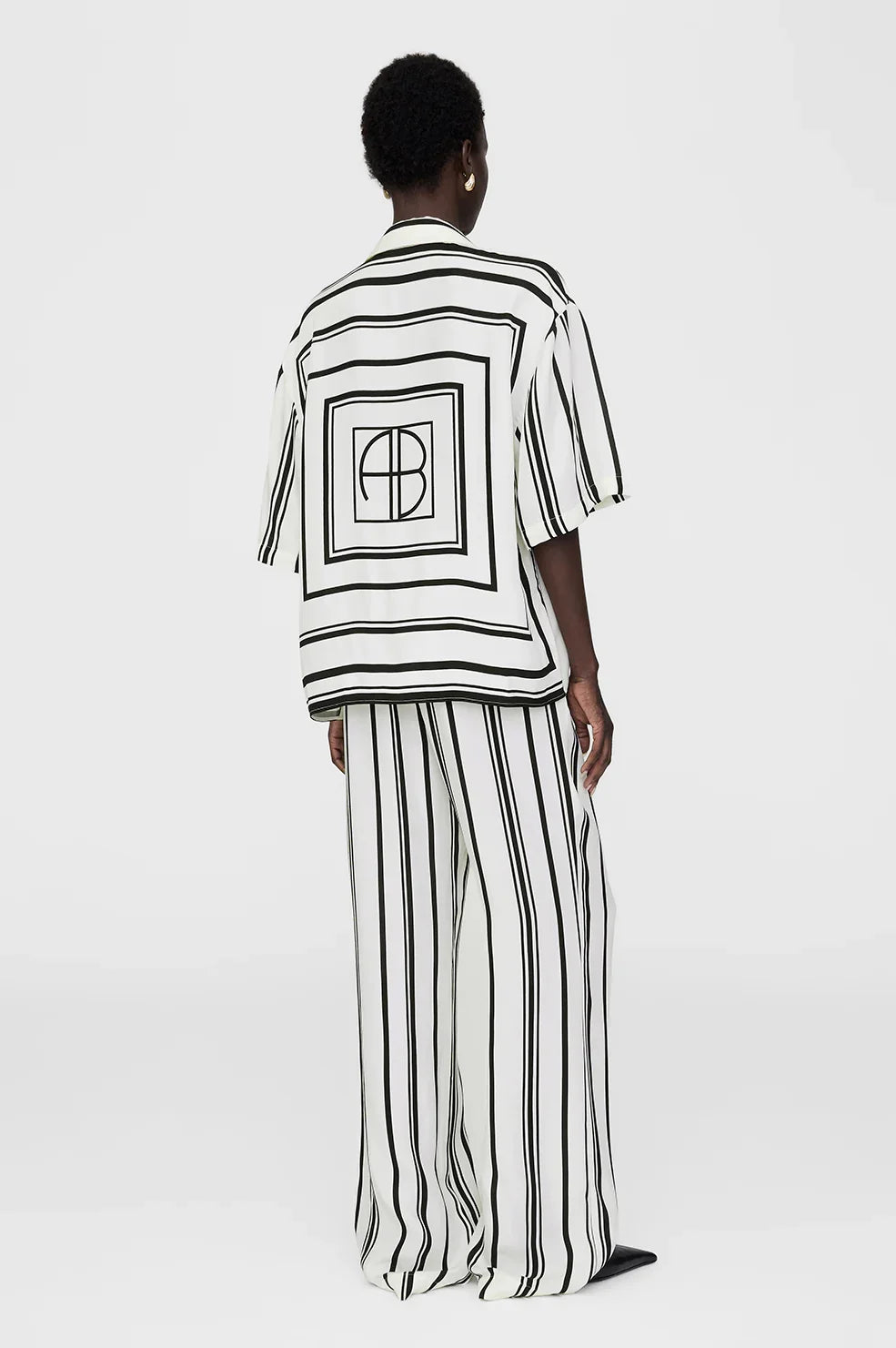 Anine Bing - Coco Monogram Stripe Shirt