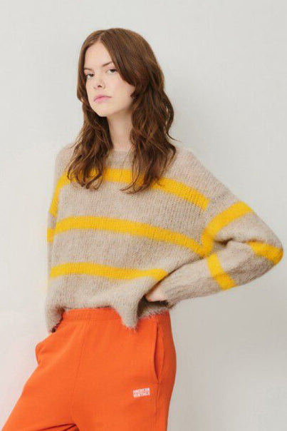 American Vintage - Bym Misty Striped Jam Crop Knit