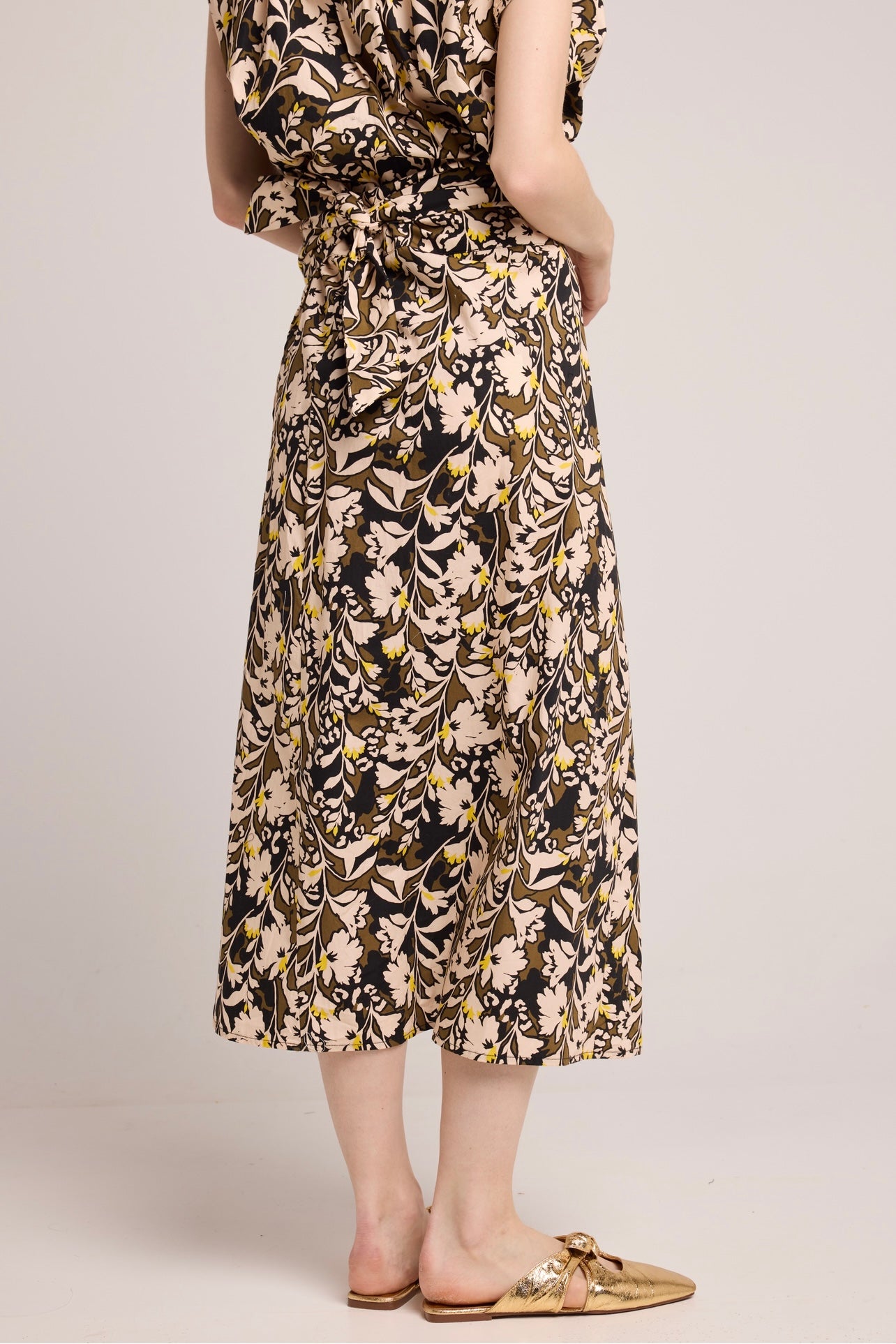 Louizon - Ganessa Narcisse Print Wrap Skirt