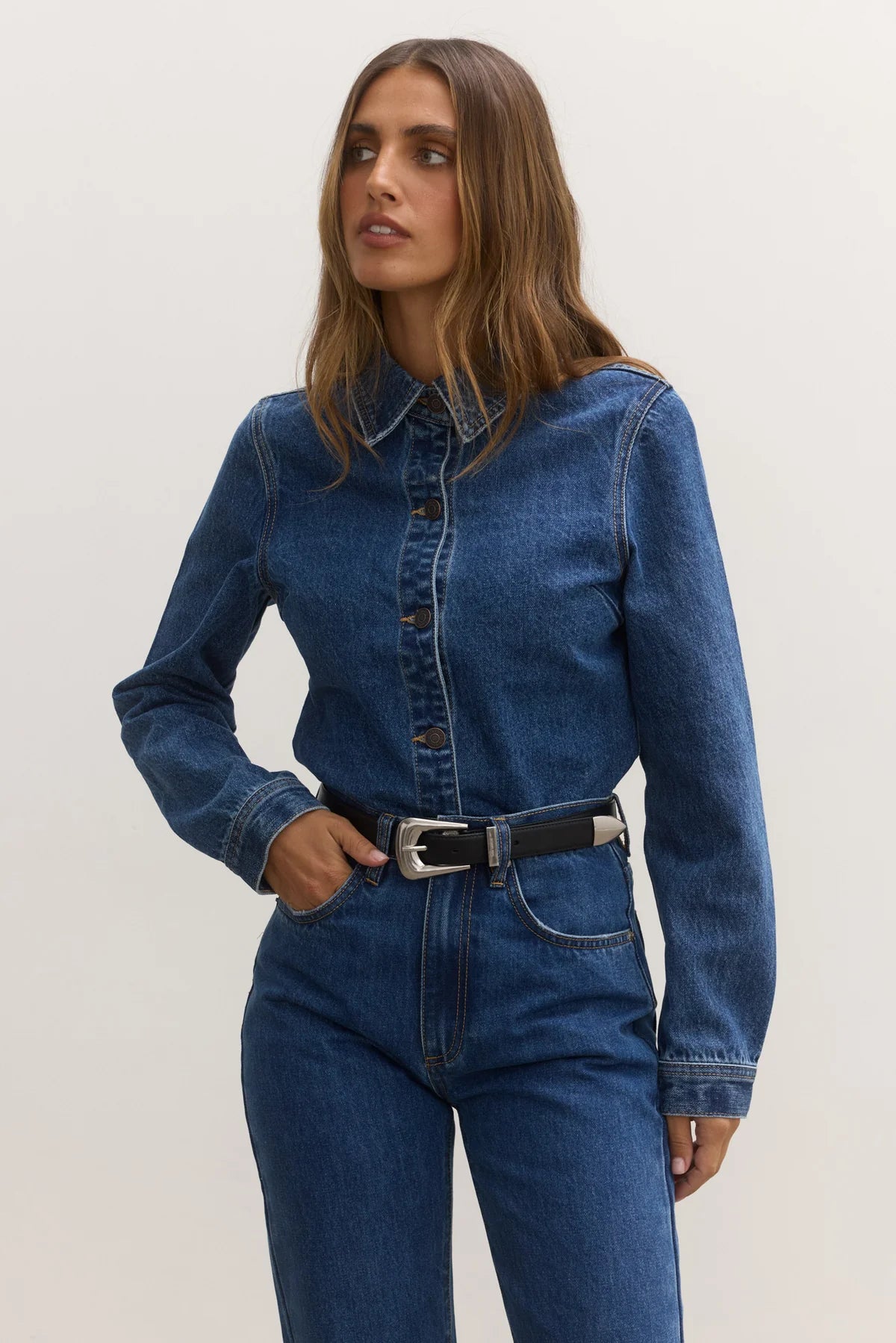 Bayse - Rae Denver Blue Denim shirt
