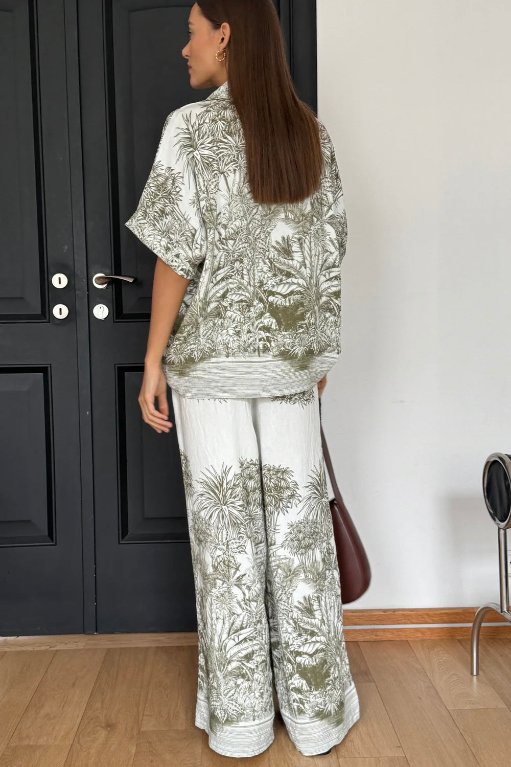 Charli - Stella Palm Print Pant