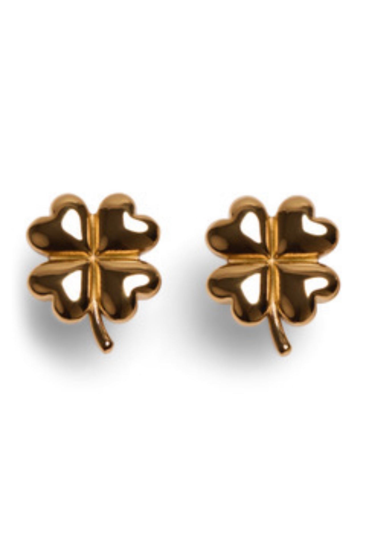 1975 Collection - Four Leaf Clover Gold Earrings
