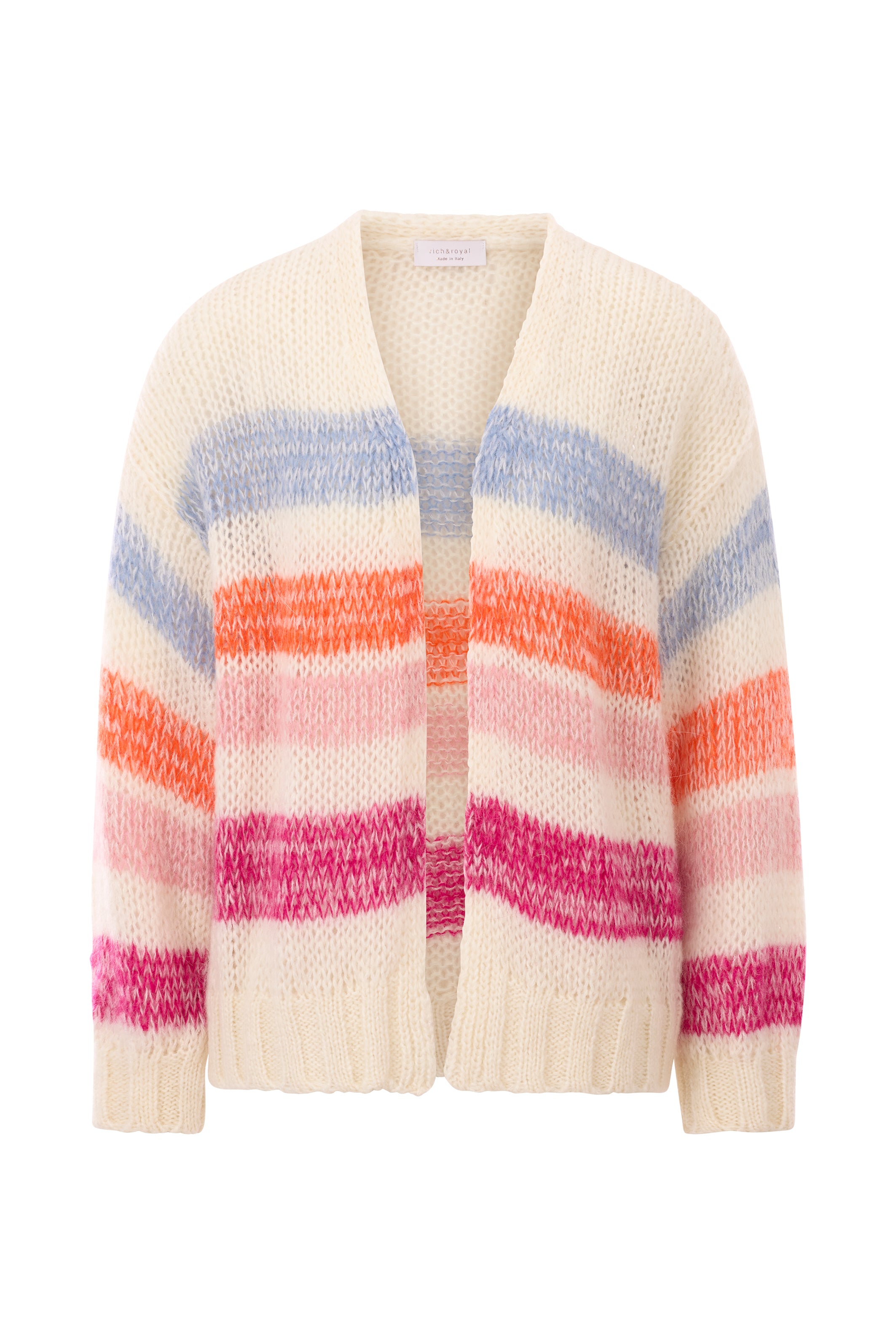 Rich & Royal - Chunky Colourblock Stripe Cardigan
