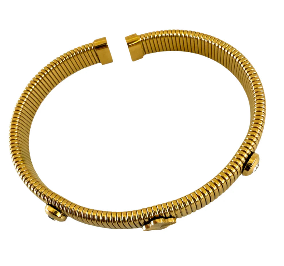 1975 Collection - Coil Cuff Gold Bracelet