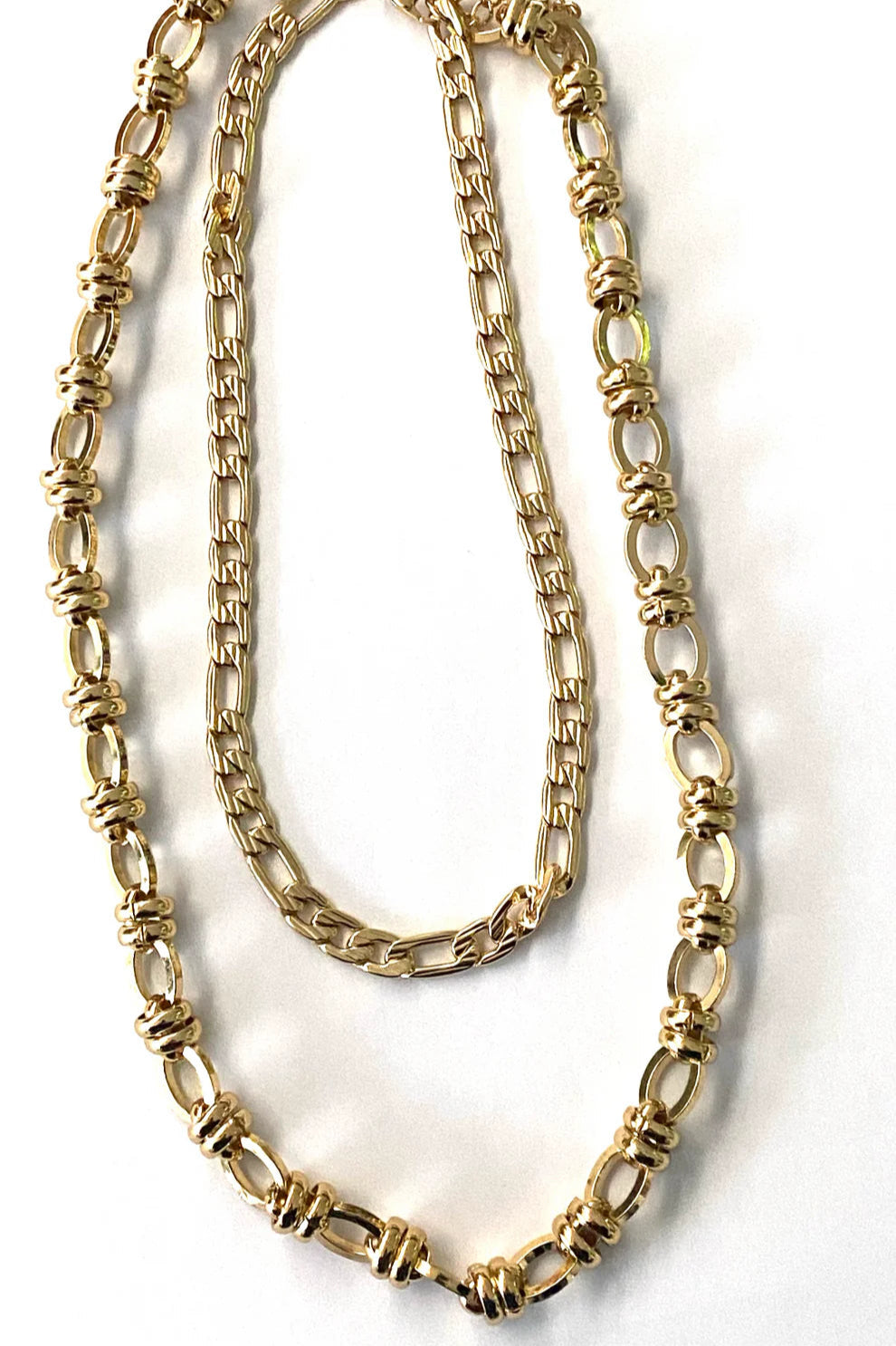 1975 Collection - Double Chain Gold Italian Necklace