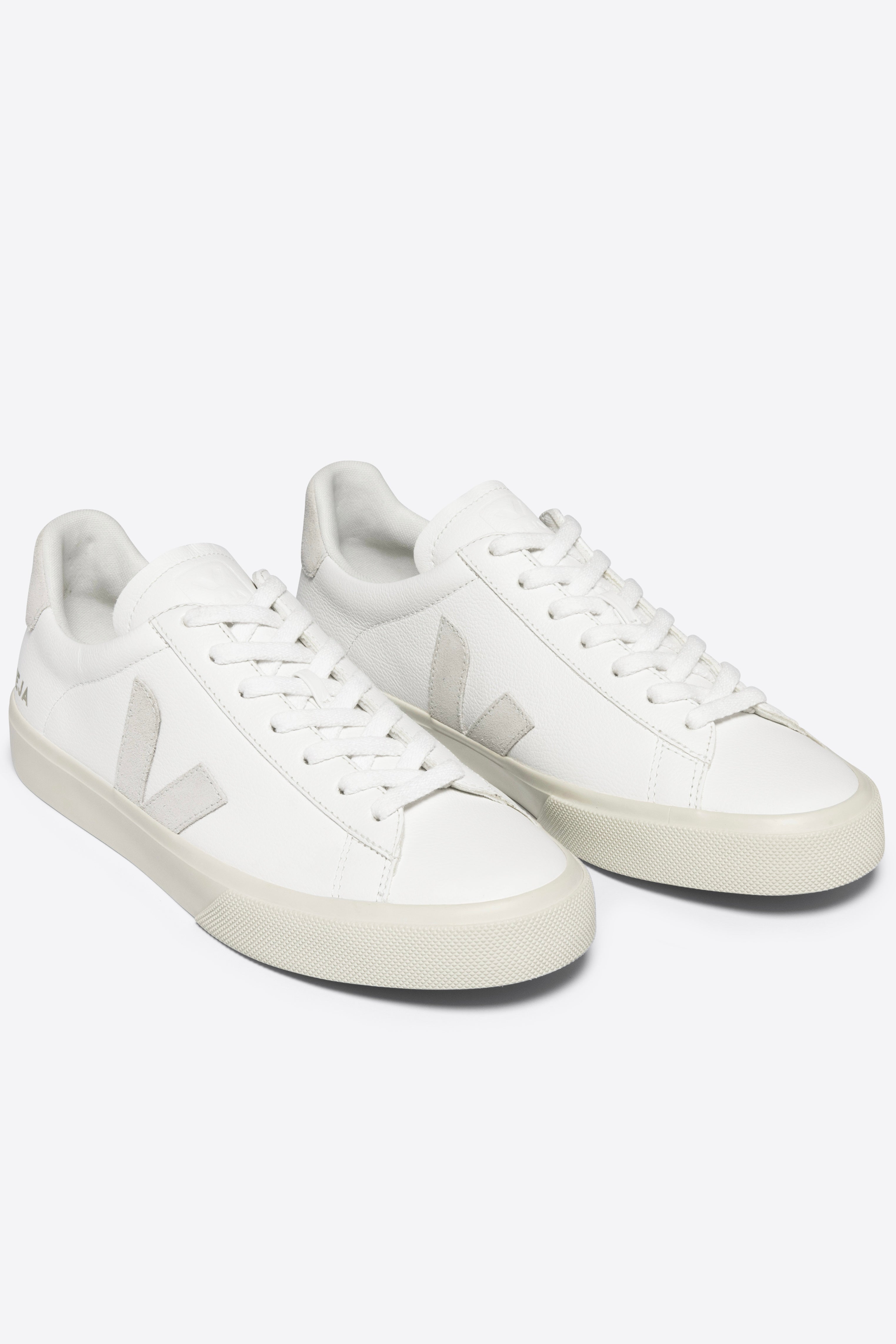 Veja - Campo White Natutal Suede Sneakers