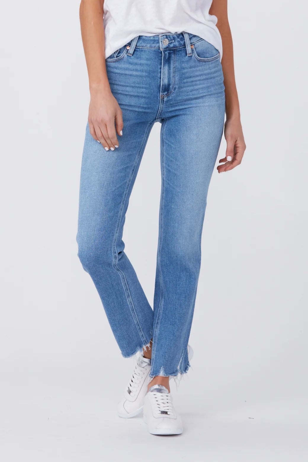Paige - Cindy High Rise Straight Ankle Jean - Mel