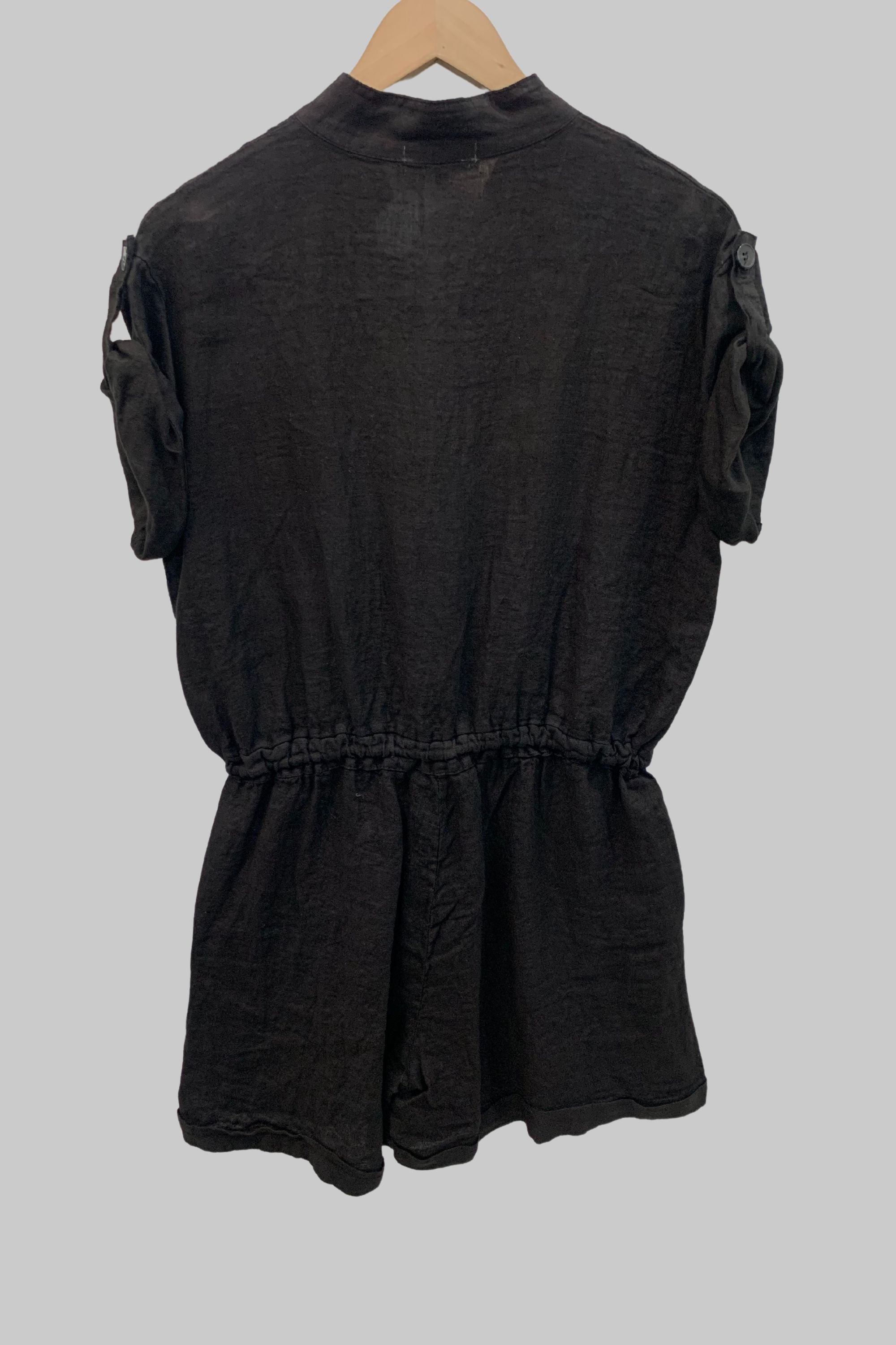Biscote - Clara Short Linen Jumpsuit