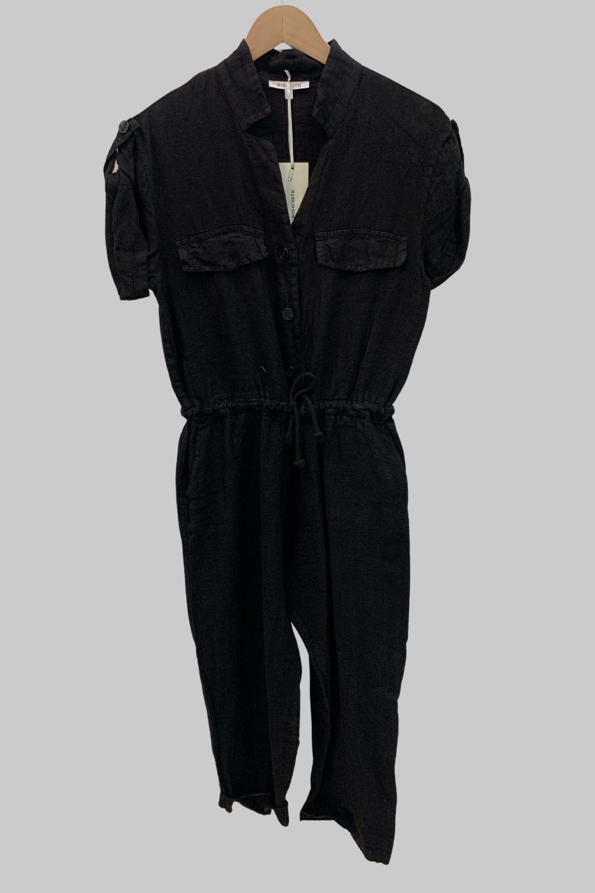 Biscote - Clem Long Linen Jumpsuit