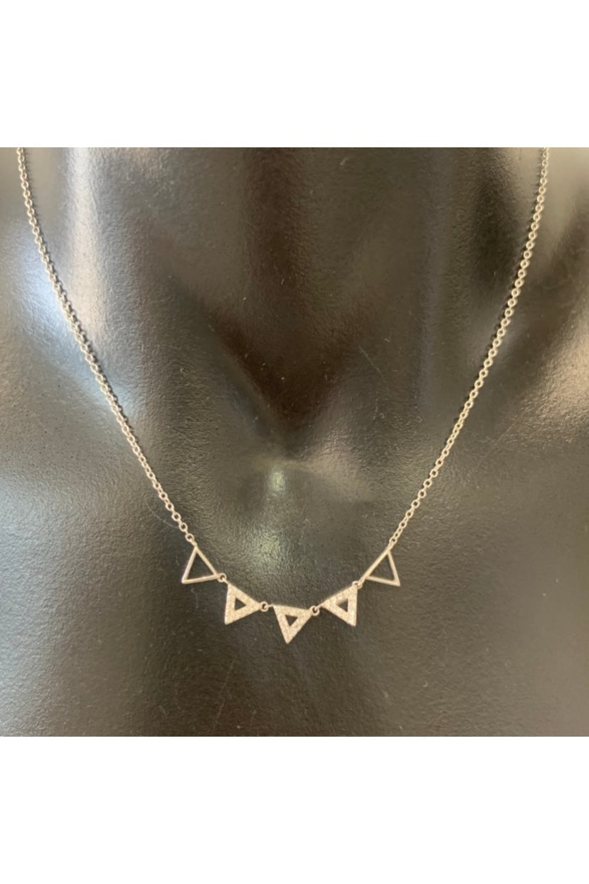 Diamante Multi Triangle Necklace